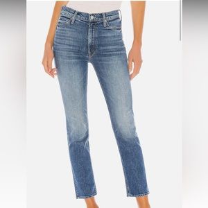 Mother Dazzler Straight Jeans Cowboys Don’t Cry